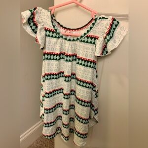 Dot Dot Smile- Christmas Dress 12-24 months
